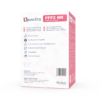 Omnitex FFP2 individueel gezichtsmasker roze achterkant doos